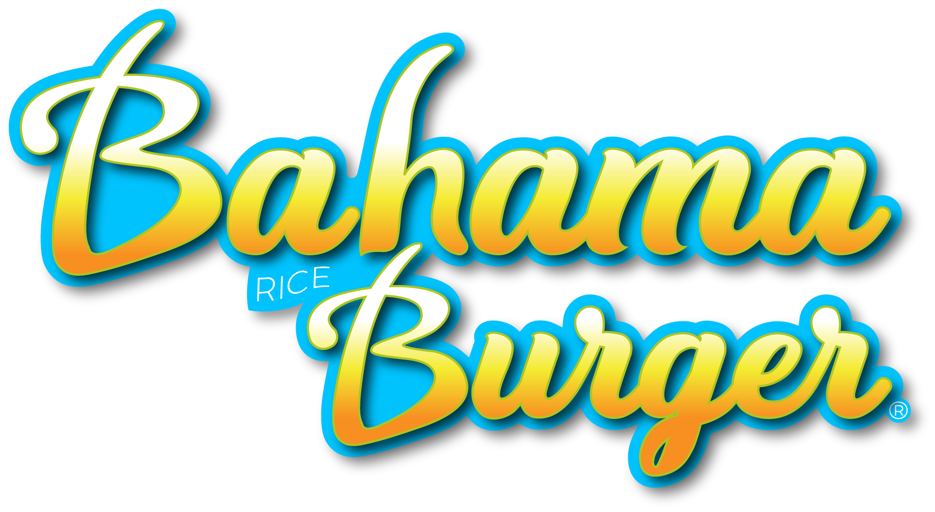 Bahama Burger Stacked Lt_blue Bahama Rice Burger Logo