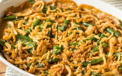Vegan Green Bean Casserole with Bahama Burger